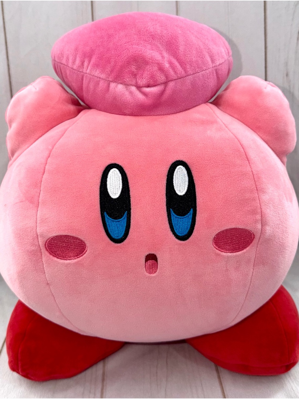 Tomy Club Mochi Mochi Mega Heart 15” Kirby Plush Stuffed Large Pink Chubby Soft